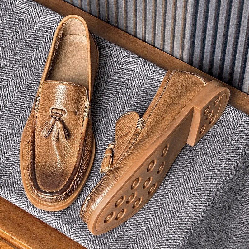 Breathable Men's Genuine Leather England Style